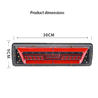 Feu arrière de remorque à LED clignotant, feu stop, clignotant, marche arrière, feu de circulation, lampe automobile, étanche IP67, tricycle agricole