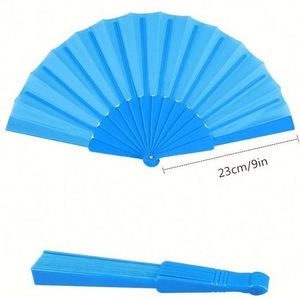 Eco-Friendly Traditional Folding <b>Hand</b> <b>Fan</b> for Home Decoration Business & Promotional Gifts Painted Festival Style Custom Logo - Product Image 3