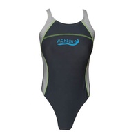 Traje de baño de tela con impresión por sublimación personalizada para mujeres jóvenes nuevo bikini traje de baño de una pieza elegante traje de surf