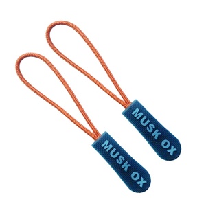 Лидер продаж, цветной мягкий ПВХ резиновый пуловер на молнии и Высококачественный ТПУ с логотипом, слайдер для одежды - Product Image 5