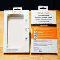 Emballage personnalisé écologique réutilisable de luxe pour téléphone portable et ordinateur, emballage en carton noir, boîte vide pour téléphone portable, insert en papier