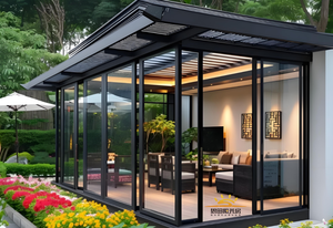 Maison-conteneur isolée résistante au gel pour jardin d'hiver canadien, salon, design moderne, taille personnalisable pour centre commercial, salon - Product Image 6