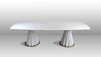 Table à manger de style marbre et simple, de bonne qualité, moderne et rustique