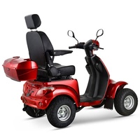 Scooter électrique 4 roues à gros pneus 1000W 1200WH, haute capacité de franchissement, adaptée à diverses conditions routières, livraison DDP directe usine