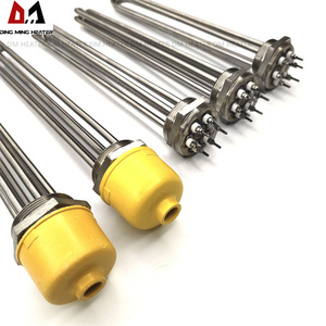 <strong>Heating</strong> <strong>Element</strong> With Probe / Ground Screw DN32 1 1/4&quot; BSP Thread 3U Tubular Electrical Immersion Heater 3/4.5/6/9/12KW - Product Image 3