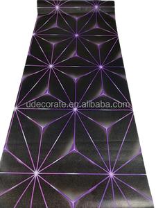 UDK วอลล์เปเปอร์โฮโลแกรมสีดำแห่งอนาคตกันน้ำและมีกาวในตัวตกแต่งผนังสำเนียงที่ทันสมัยสำหรับห้องนอนและคลับ - Product Image 5