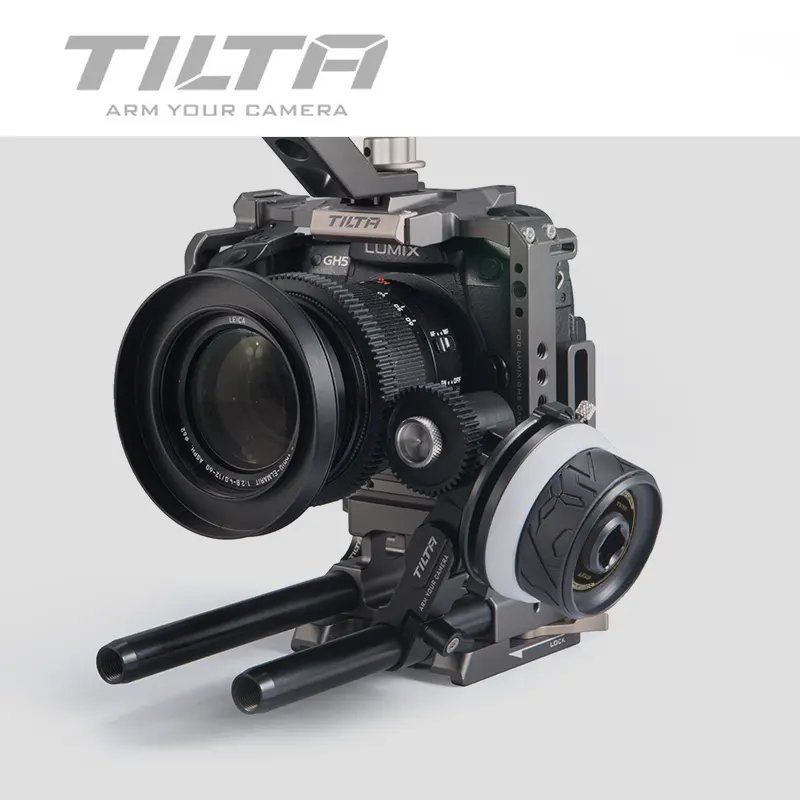 TILTA FF-T06 MINI Lensa Fokus Ikuti, Kontrol Zoom Ringan untuk DSLR SONY A7 A9 NIKON GH5 BMPCC 4K 6K CAGE Kamera