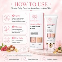 Crème Bio au Beurre de Karité Fermenté et Vitamine E pour l'Élimination des Cicatrices Corporelles, Lissante, Raffermissante et Anti-Vergetures Post-partum