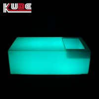 Meubles LED, table LED, tables de fête avec seau à glace, table de bar extérieure pour bar, soirée, discothèque, événements