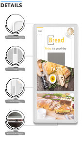 Lift tampilan iklan Android, 18.5/21.5/23.6 inci Wifi pasang dinding lift layar iklan tanda Digital - Product Image 6