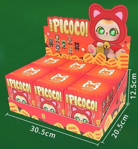 Caja Sorpresa Original al por Mayor SUPERGG <span class=keywords><strong>PICOCO</strong></span> Serie Gato con Capa de la Suerte, Figura Decorativa de Gato de la Suerte, Colgante de Peluche, Regalo para Niñas - Product Image 1
