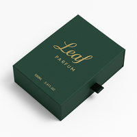 Boîte d'emballage de parfum haut de gamme avec estampage à chaud pour les marques de parfums masculins