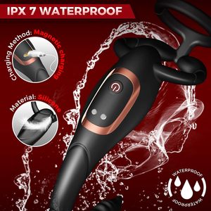 Vibrador de próstata para hombres, masajeador de conversión de frecuencia, tapón Anal de silicona portátil, juguete sexual para adultos - Product Image 3