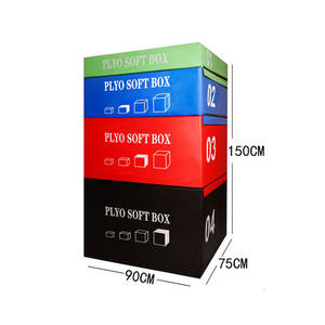 Caixa de Salto Plyométrica Macia 4 em 1 |   Caixa de Treinamento em Espuma EPE |   Caixa <span class=keywords><strong>Plyo</strong></span> de Múltiplas Alturas para Treinos de Força e Agilidade - Product Image 2