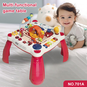 Table de jeu éducative multifonctionnelle personnalisée pour bébé avec musique, lumière et jouets interactifs pour le développement sensoriel - Product Image 2