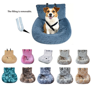 Lit de voyage à motif d'impression de siège de <span class=keywords><strong>voiture</strong></span> pour <span class=keywords><strong>chien</strong></span> en peluche luxueux pour petits à moyens grands chiens pour chats - Product Image 1