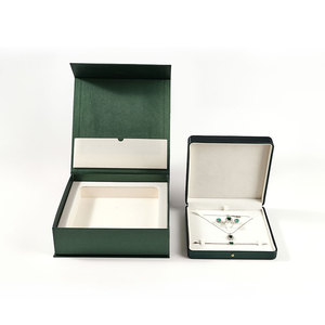 FANXI Hot <b>Large</b> Green Custom Logo <b>Gift</b> <b>Box</b> Magnetic Closure Hard Rigid Cardboard Jewelry Packaging <b>Box</b> - Product Image 1