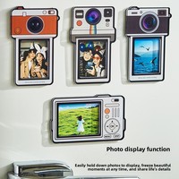 Cadre photo miniature Polaroid Wen Chuang Feng, autocollant magnétique en acrylique pour réfrigérateur, porte-cartes magnétique - Design décoratif rétro