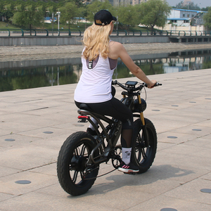 2022 alliage d'aluminium 750W 20 pouces gros pneu <span class=keywords><strong>vtt</strong></span> neige e-bike frein à disque hydraulique batterie au Lithium vélo de ville électrique <span class=keywords><strong>Chopper</strong></span> - Product Image 6