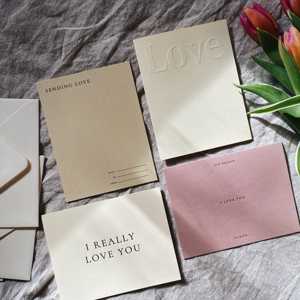 Enveloppes en papier d'art avec estampage à chaud or mat personnalisé, logo sur mesure, pour cartes d'invitation de mariage et cartes de remerciement de mariage - Product Image 2