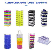 Nouveau Logo personnalisé gravé 20mm solide clair acrylique bloc boutique affichage Cube Lucite UV impression Photo bloc