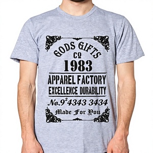 Vente directe usine Tirupur T-shirt unisexe à col rond imprimé en tissu popeline de flanelle batik, à motifs écossais, à perles, à trous, gothique et numérique - Product Image 3