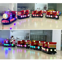 Prix d'usine centre commercial intérieur électrique petit train sans rail manèges en train d'amusement à vendre