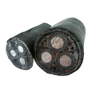 10kv Medium Voltage Single or 3 Core Copper Aluminum Conductor XLPE Insulated Armoured Electrical Power Cable