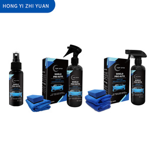 Shield Pro Auto: 3 Misure Disponibili con Spugna e Asciugamano, Rivestimento Nano Ceramico Idrorepellente Autopulente, Prodotti per Detailing Auto - Product Image 1