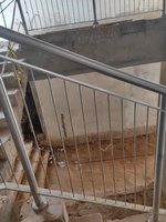 Rampe de balcon en aluminium thermolaqué, balustrade de sécurité extérieure pour terrasse et balcon, fabrication usine