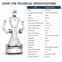 Robots collaboratifs humanoïdes YY-A2CR-Y2B personnalisables pour l'automatisation du transport, autonomie de batterie efficace, moteur 700W AC220V