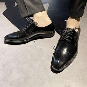 Nouvelles chaussures de ville pour hommes de marque - Cuir de vachette de qualité supérieure, chaussures de bureau, de mariage et de cérémonie - Product Image 2