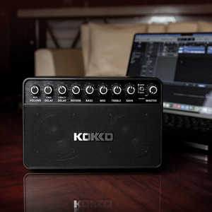 Amplificador de guitarra Kokko Kg-20, mini amplificador portátil con batería para grabación en vivo y uso en exteriores - Product Image 3