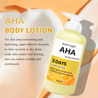 OEM ODM Natuurlijke Biologische AHA Fruitzuur Essence Kippenhuidverzorging Anti-Acne Niet-Kleverig Verlichtende Hydraterende Body Cream Lotion
