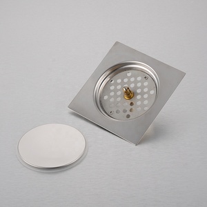 Joyhoo 6 inch thép không gỉ đẩy xuống cống sàn 10*10 cm tự nhiên chải Lọc <span class=keywords><strong>Pop</strong></span> Up bồn rửa drainer - Product Image 5