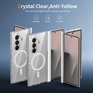 Coque de téléphone magnétique transparente pliable pour Samsung Z Fold 7 8 Ultra avec protection de charnière, anti-rayures et antichoc - Product Image 2