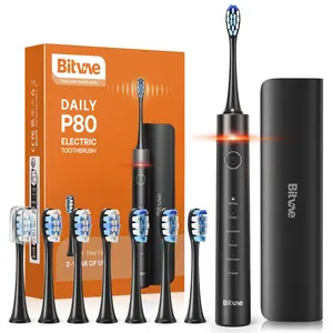 Bitvae BV P80 Mundpflege Vibrate elektrische Zahnbürste Zahnbürste mit Drucksensor