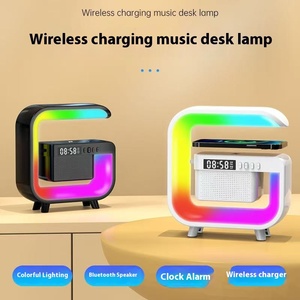 Enceinte sans fil G3 Mini avec lumière nocturne RGB, chargeur sans fil multifonction, enceinte Bluetooth avec réveil - Product Image 3