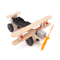 Modèle d'avion en bois à construire soi-même, jouets STEM, kits d'avions 3D pour planeur électrique, kit d'expérimentation scientifique physique, 7-14 ans, unisexe