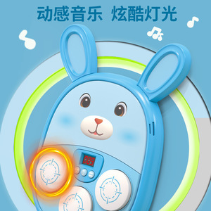 เครื่องชกกระต่ายติดผนังสำหรับเด็ก พร้อมบลูทูธ เล่นเพลงได้ ของเล่นฝึกกีฬาอัจฉริยะ สำหรับวัยรุ่นอายุ 7-14 ปี - Product Image 3