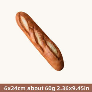 Pâte à pain baguette française parfumée à la noix de coco, levure en poudre, garniture au fromage, décoration de surface, pâte à sucre, sirop, modèle faux - Product Image 2