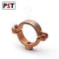 Collier de serrage pour tuyau en fonte malléable plaqué époxy avec raccord NPT