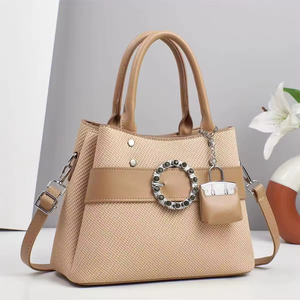 Women's Retro European-American Style PU Leather Shoulder Bag with Single <b>Zip</b> Closure Large Capacity Fashionable & Simple Design - Product Image 4
