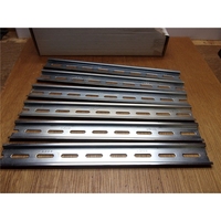(Paq. de 6) Riel Portacables Ranurado de 12 Pulgadas para Montaje DIN, 35 x 7.5 mm, Acero Galvanizado