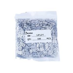 Manchon <span class=keywords><strong>de</strong></span> sertissage en aluminium à trou unique pour la pêche (Pesca), 1 sac/1000 pièces, pour le sertissage <span class=keywords><strong>de</strong></span> lignes <span class=keywords><strong>de</strong></span> pêche et autres équipements - Product Image 2