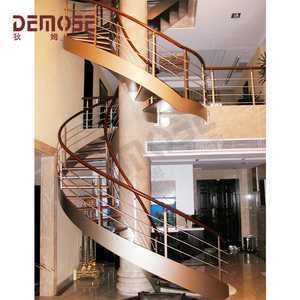 <span class=keywords><strong>Escaleras</strong></span> <span class=keywords><strong>de</strong></span> Caracol prefabricadas duraderas <span class=keywords><strong>de</strong></span> acero inoxidable Construcción <span class=keywords><strong>de</strong></span> <span class=keywords><strong>hierro</strong></span> redondo para uso en apartamentos Tipo recto - Product Image 3