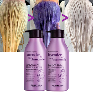 Luxliss Blonde Hair Purple Shampoo Organic Lavender Hair Shampoo And Conditioner Set For Blonde Hair Sulfate Free Purple Shampoo - Product Image 1