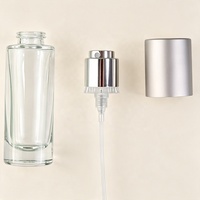Flacon de parfum vaporisateur en verre transparent portable cylindrique de 10 ml, 15 ml, 20 ml, vide, personnalisable