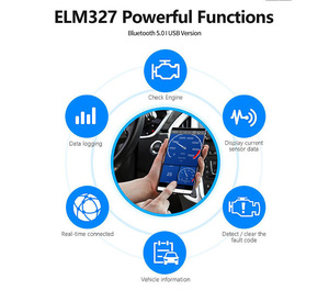 <span class=keywords><strong>Precio</strong></span> de fábrica ELM 327 lector de código de motor OBD2 Universal OBD Bluetooth escáner de coche Konnwei Kw903 Elm327 BLE Obd2 diagnóstico de coche - Product Image 3