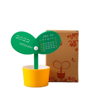 Customizable Logo Plastic Pen Holder Desk Calendar Multi Functional Pen Holder Calendar Advertising Promotion Gift Calendar